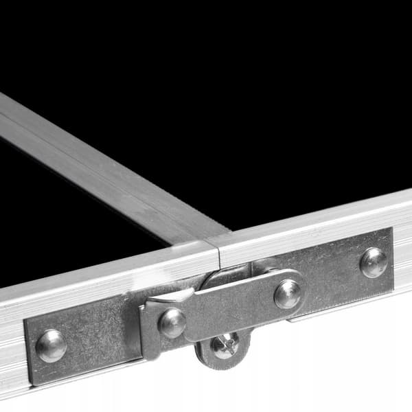 Klapbord 120x60cm Heckermann Sort + 4x Taburetter