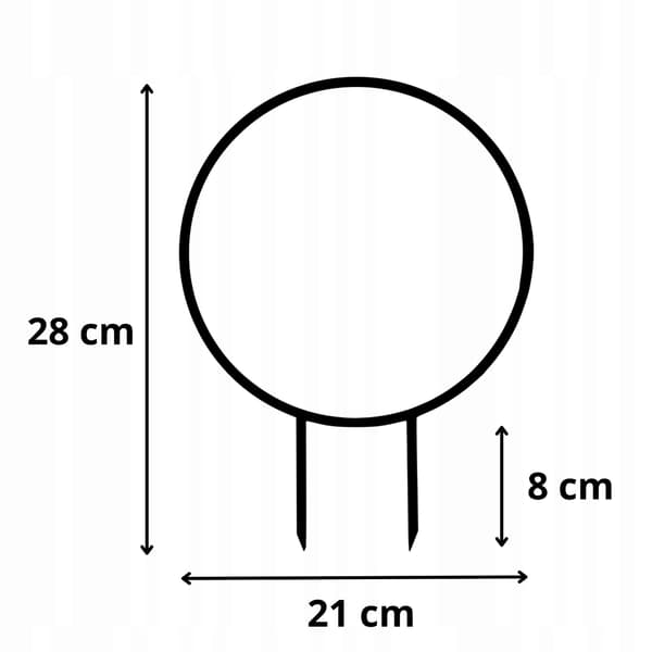 Stöd för klätterväxter Stöd för klätterblommor Pergolastege M 28 cm