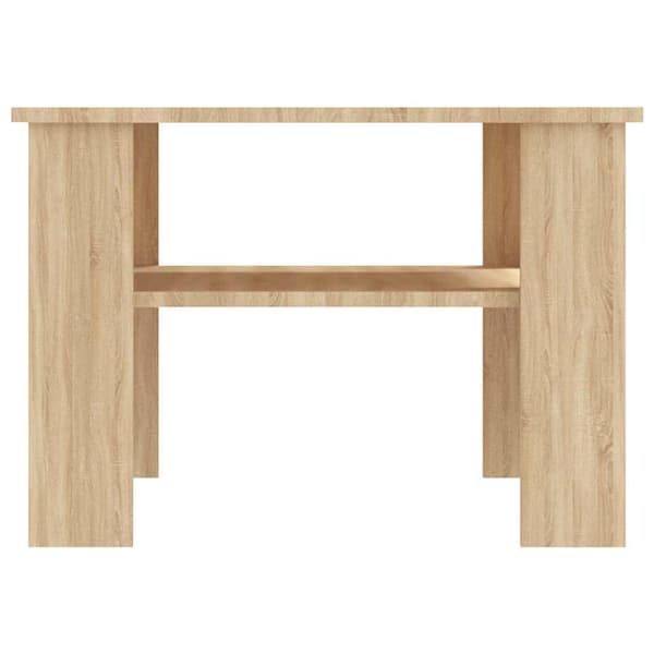 vidaXL sofabord, Sonoma eg, 60x60x42 cm, spånplade