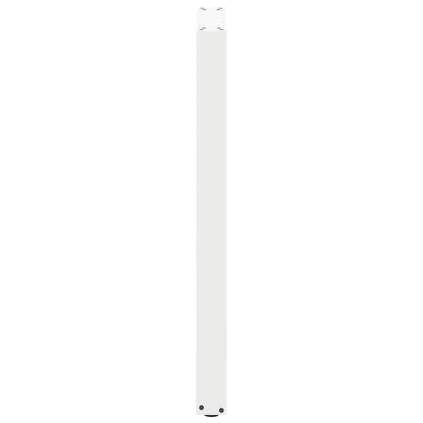 vidaXL sofabordben, 2 stk., hvide, 50x(100-101) cm, stål