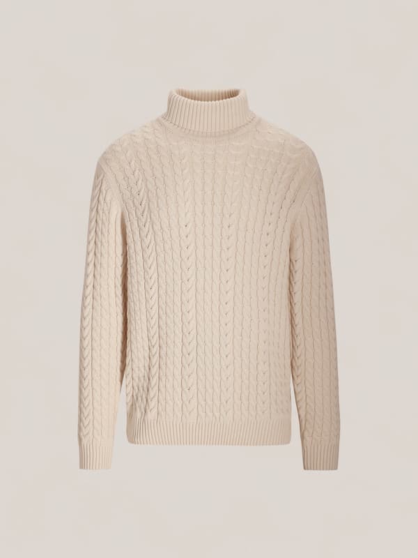 BEIGE TURTLENECK ASHFIELD XL