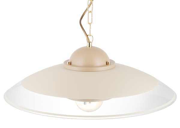 Keittiön beige lasiriippuvalaisin 1xE27