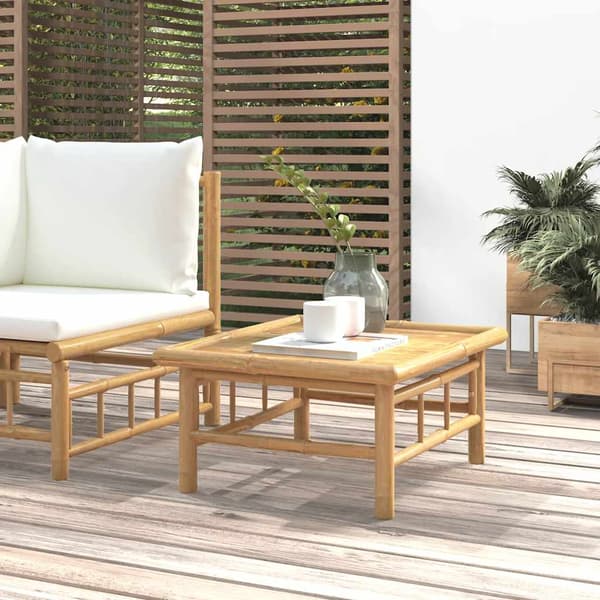vidaXL havebord, 65x55x30 cm, bambus