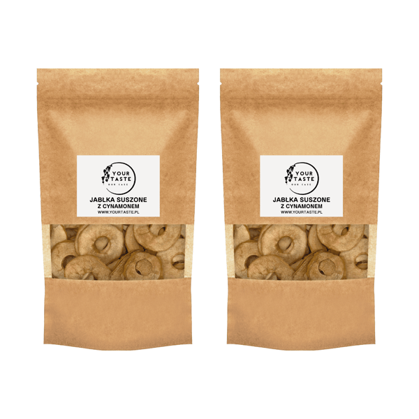 Tørrede æbler med kanel 500 g