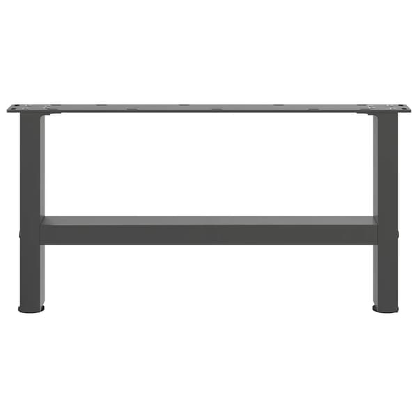 vidaXL Soffbordsben, Antracit, 2 st, 70x(30-31) cm, Stål
