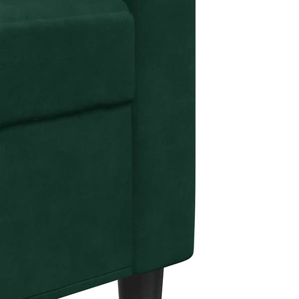 vidaXL 3-sitssoffa mörkgrön 180 cm klädd i sammet