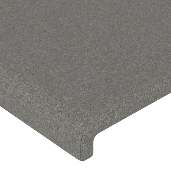 vidaXL Vingad nackstöd mörkgrå 103x23x118/128 cm tyg