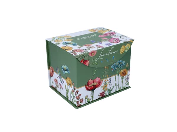 Fatmugg med lock - Vildblommor (CARMANI)