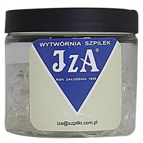 IZA Silikonhårband 500 st - Transparenta