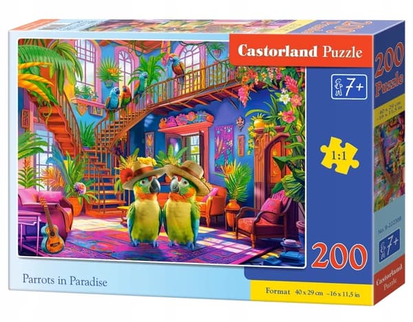 Puslespil 200 B-222308 Papegøjer i Paradis