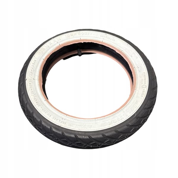 Däck med slang SA-206 12-1/2x2-1/4 BK/WH