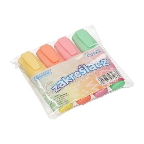 Pastelmarkører i 4 farver
