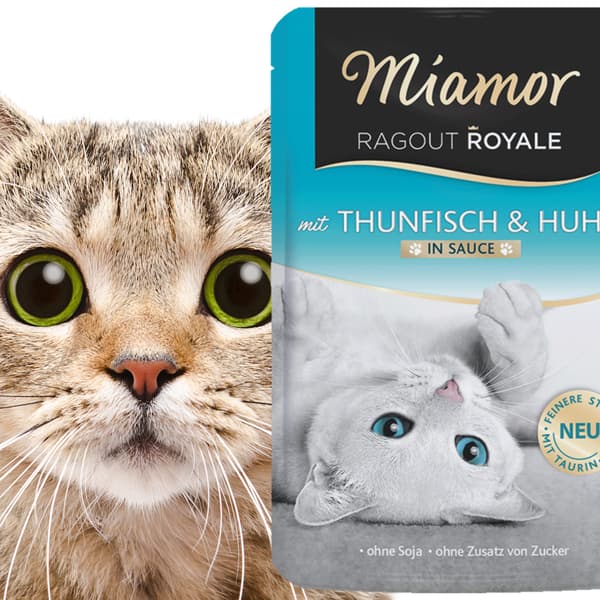 Miamor Royale mit Thunfisch & Huhn - vådfoder tun og kylling i sauce 100g