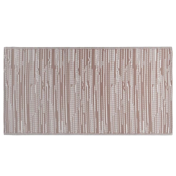 vidaXL Ulkomatto ruskea 190x290 cm PP