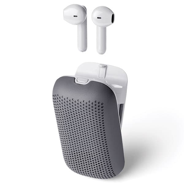 Lexon Speakerbuds langattomat kuulokkeet Bluetooth-kaiuttimella, harmaa