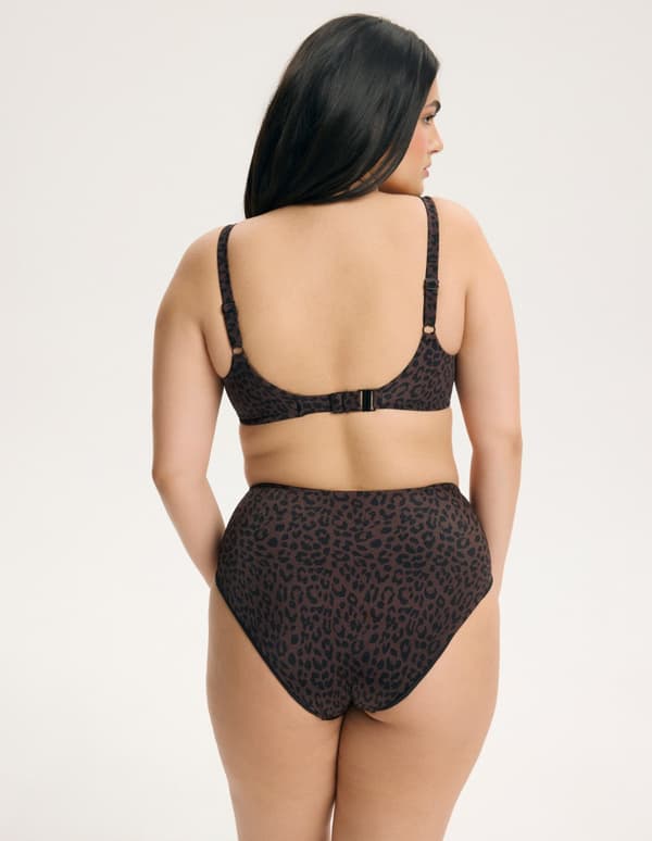 Esotiq BASE Plettet Vatteret Bikinitop | Brun 80E