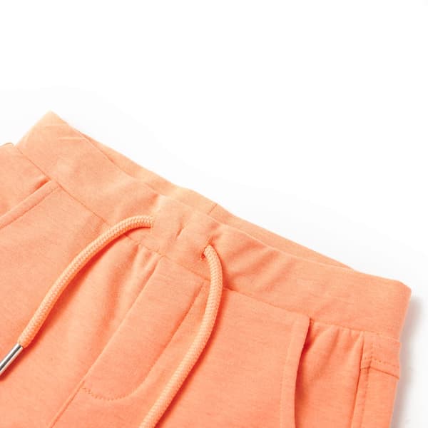 Barnshorts med dragsko, neonorange, 128