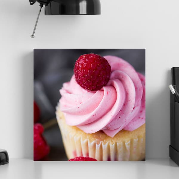 Canvastavla Kök Hallonmuffin 90x90 cm