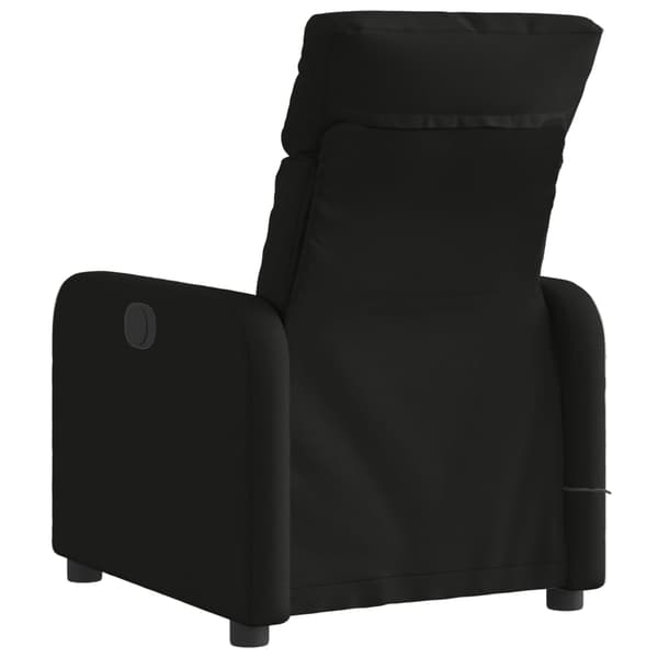 vidaXL elektrisk massagestol med lænefunktion sort stof