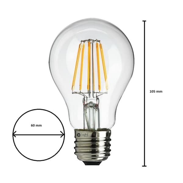 LED-pære med glødetråd 5W A60 E27