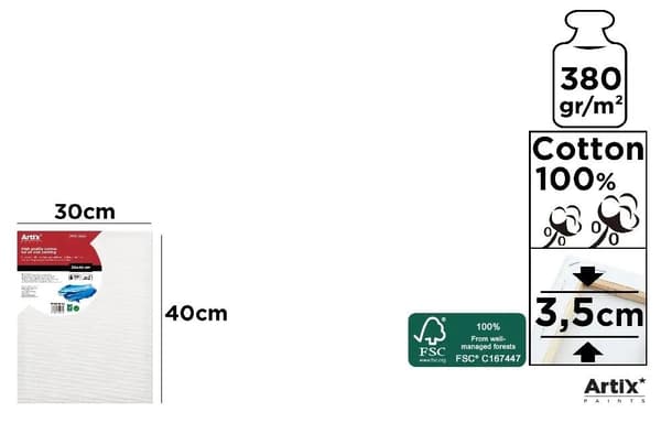 Duk 30x40x3,5 cm 380 g/m2