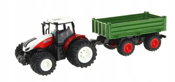 TRAKTOR MED SLÄP RFK 45x16,5x17cm 7588