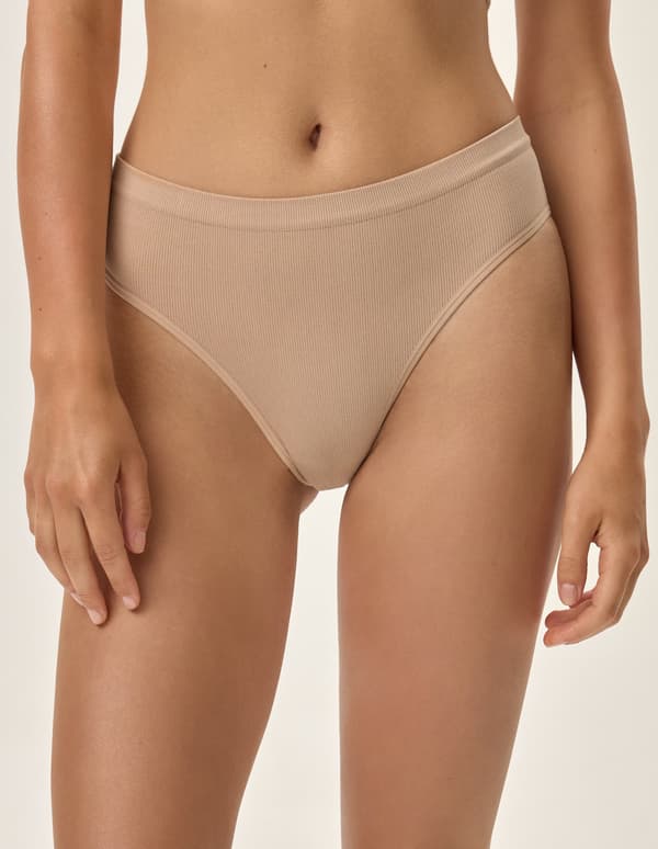 Arleen Högmidjade Trosor 2-Pack Henderson | Svart, Beige S