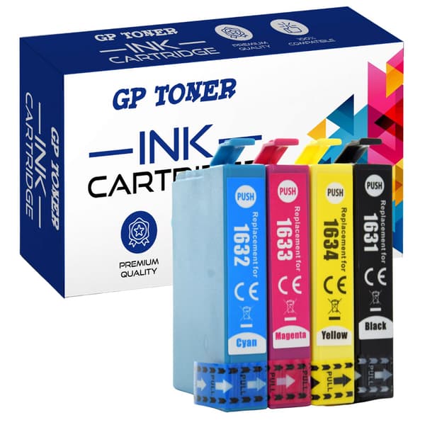 4 kpl musteita Epson GP-E1636CMYK -tulostimelle