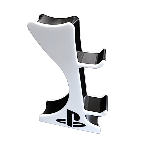 PS V1 Headset Controller Stand Sort og Hvid