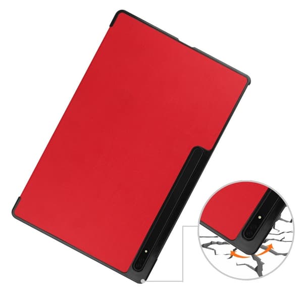 Etui til Samsung Galaxy Tab S9 Ultra, Smartcase, rød