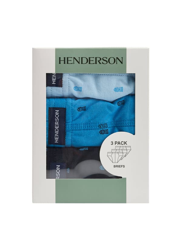 Henderson Classic 3-pack trosor | blå mix L