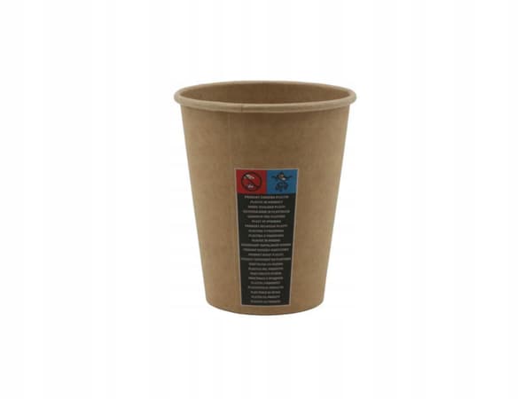 Kraftpappersmuggar kaffe/te 250ml ø80mm 100st.