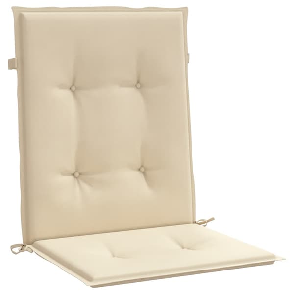 vidaXL Trädgårdsdynor, 4 st, Beige, 100x50x3 cm