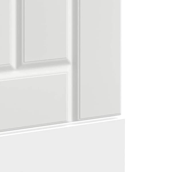 vidaXL opvaskemaskinepanel Lucca hvidt træbaseret materiale