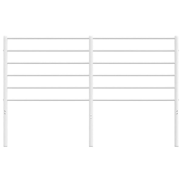 vidaXL metalsengegavl hvid 135 cm