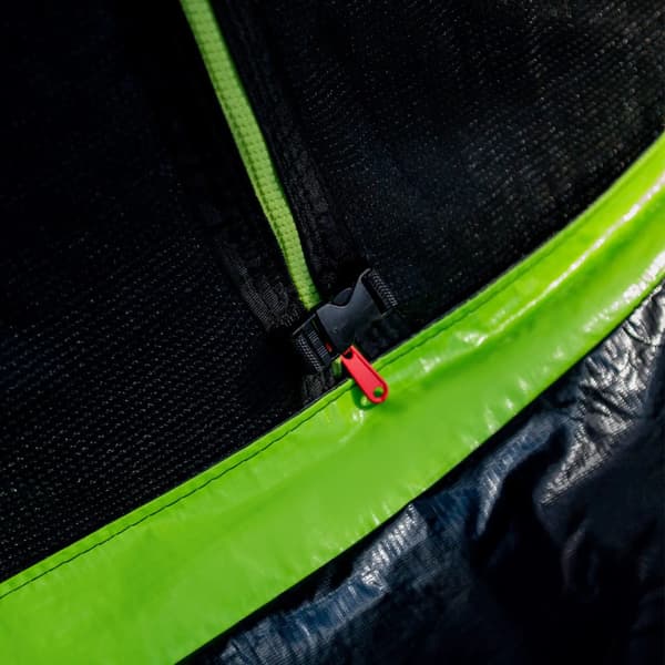 LEAN Havetrampolin med indernet sort og grøn 183 cm 1,8 m