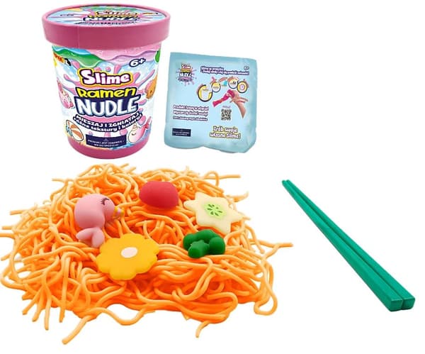 Slime Ramen Nudle. Rejer til Valentinsdag