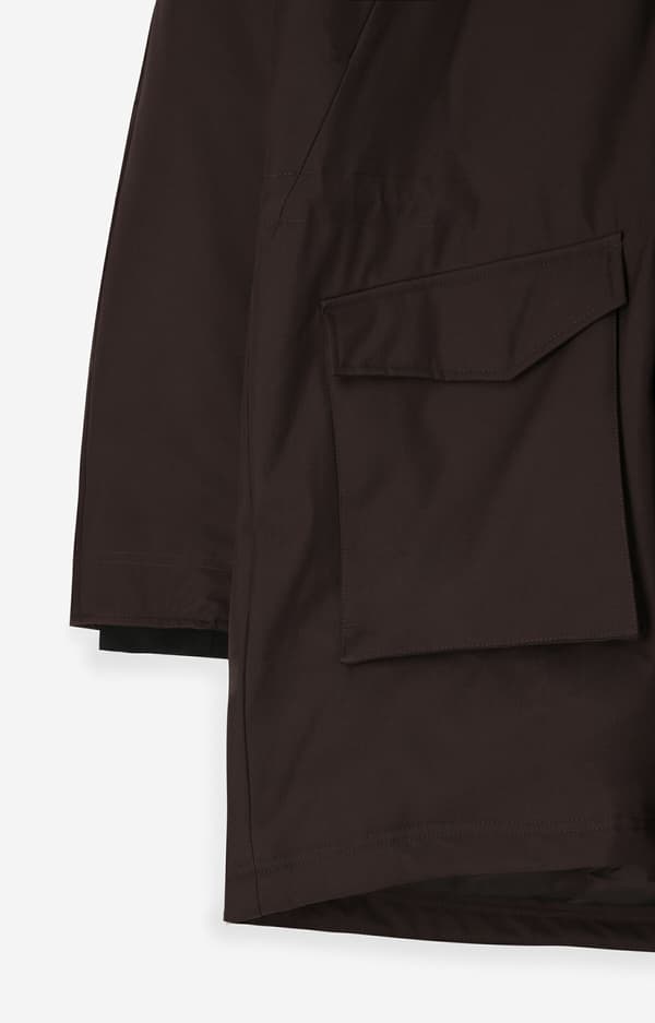 Dunparkas med huva 54