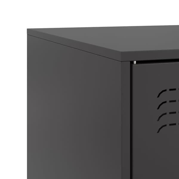 vidaXL TV-bord sort 99x39x44 cm stål