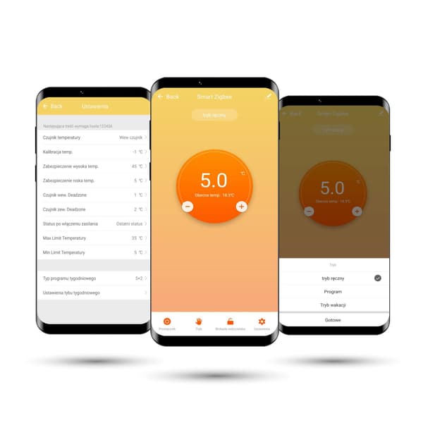 WiFi-huonetermostaatti TUYA 3A Valkoinen PRO2