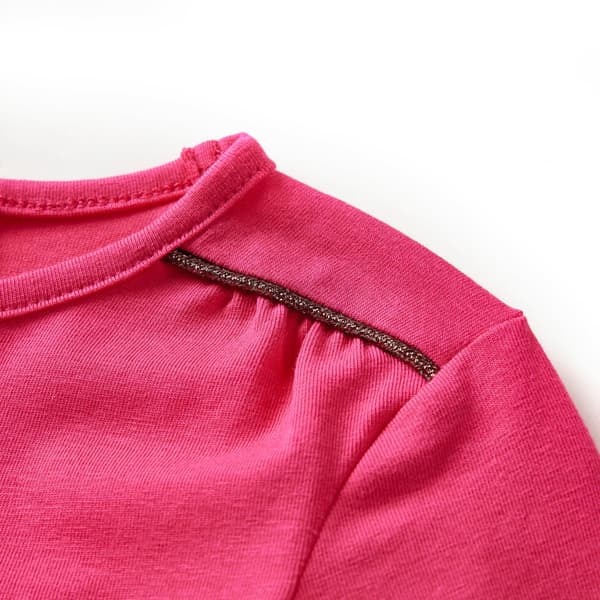 Børne langærmet T-shirt, lyserød, 128