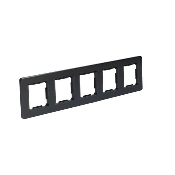 Femdelad ram, plast, svart, online-sortiment