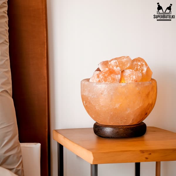Naturlig saltlampe - saltskål - Himalayasalt, ionisator