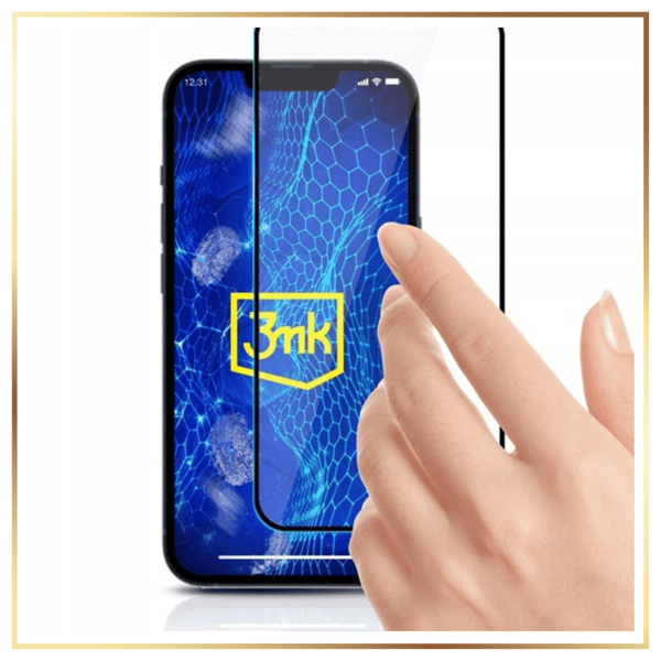 3MK HardGlass Max Lite hærdet glas til Honor 8A, sort ramme