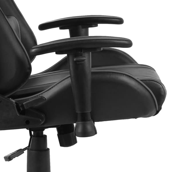 vidaXL drejelig gamingstol, grå, PVC