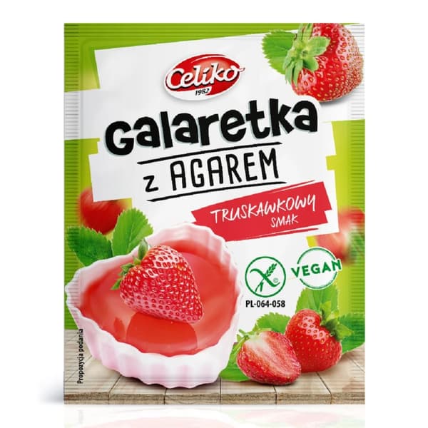 Jordgubbsagargelé glutenfri 45g