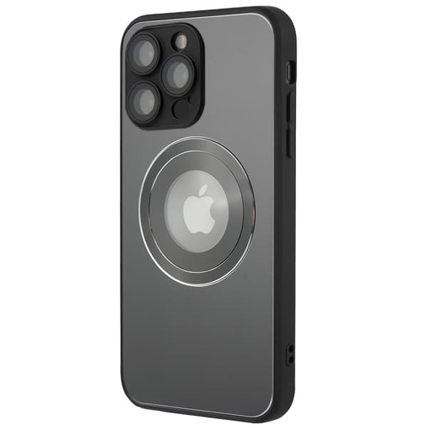 MagSafe-etui til iPhone 14 Pro, hul til Apple-logo, grå