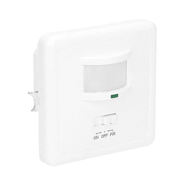 Infälld rörelsesensor för infälld LED IP20 160° 9m Vit