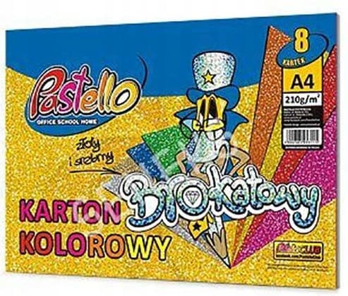 GLITTERPAP A4 210G MIX 8KOL 3115 A'5