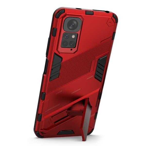 Etui til Xiaomi Redmi Note 11/11S, Militær støtteben, rød